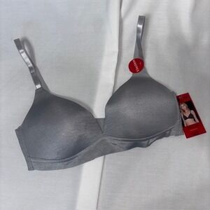 STRM Line Intimates Wireless Bra 36C Gray Lounge Bra NWT Seamless